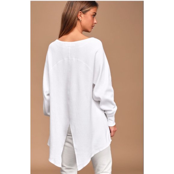 Free People Amelia Oversized Thermal Top - Picture 2 of 8